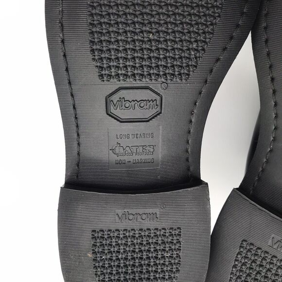 Bates Black Leather Vibrum Sole Derby Men's 9E Police Security Military Shoes - Picture 10 of 11